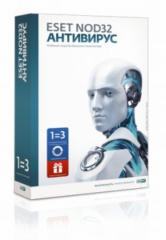 Антивирус Eset NOD32 Антивирус - прод 20 месяцев или новая 1 год/3ПК (12мес) (NOD32-ENA-2012RN(BOX)-1-1)